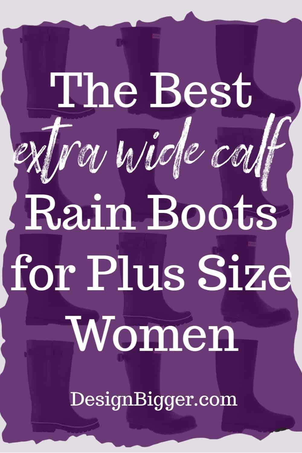 5 Best Plus Size Rain Boots For Plus Size Calves (not ugly)