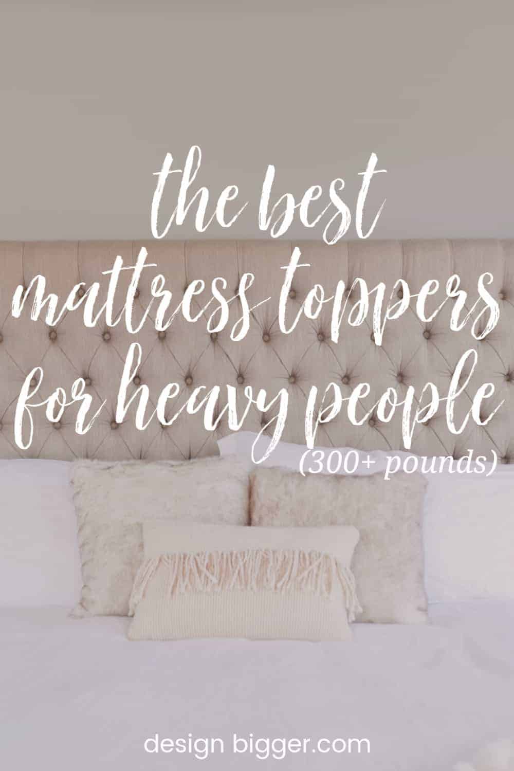 The Best Mattress Types For Obese People (6 Types Compared)