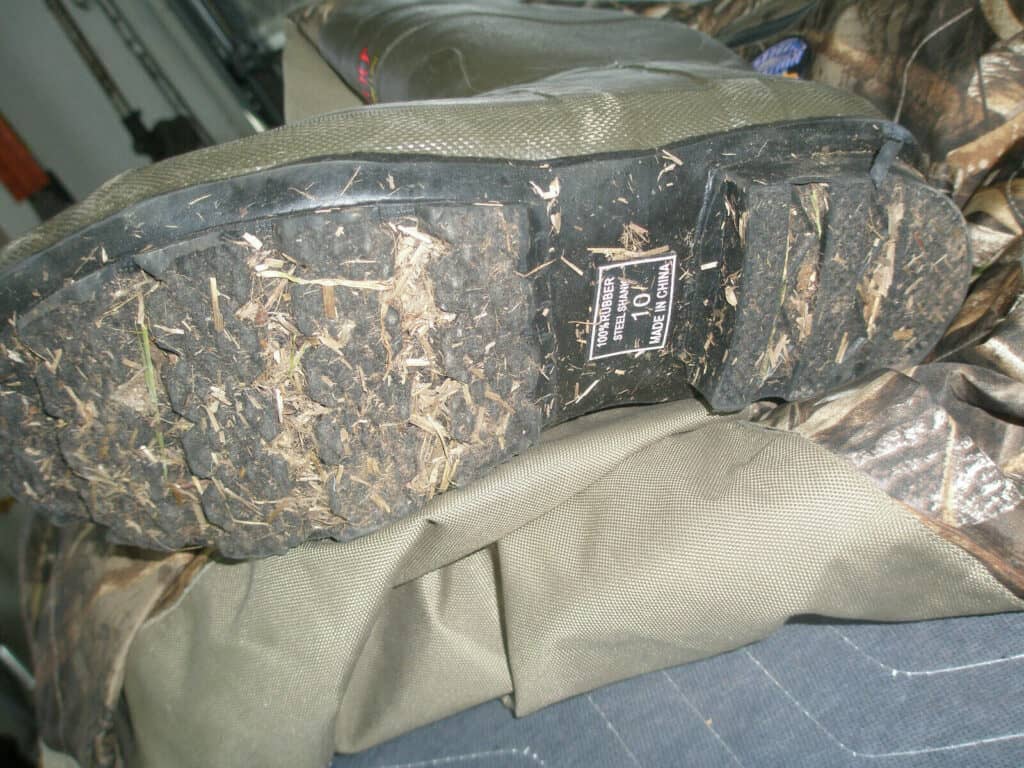 waders with a size 15 shoe