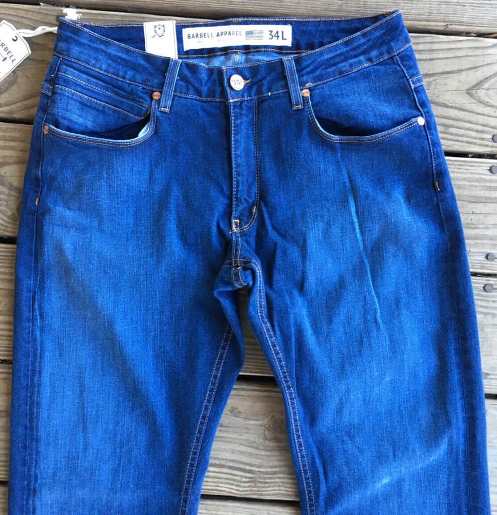 jeans for men with big thighs front view