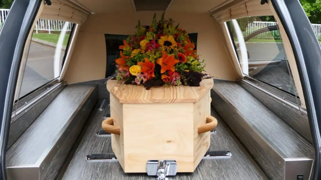 natural casket for obese person